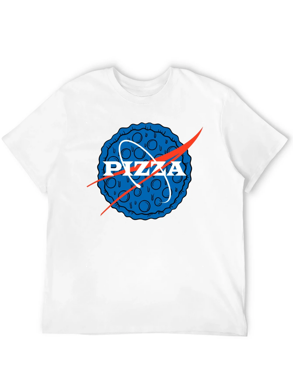 Pizza NASA Logo Mens Graphic Tee product image 10
