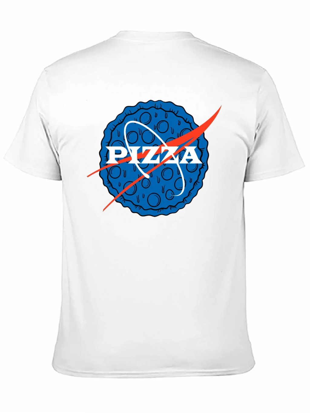 Pizza NASA Logo Mens Graphic Tee product image 9