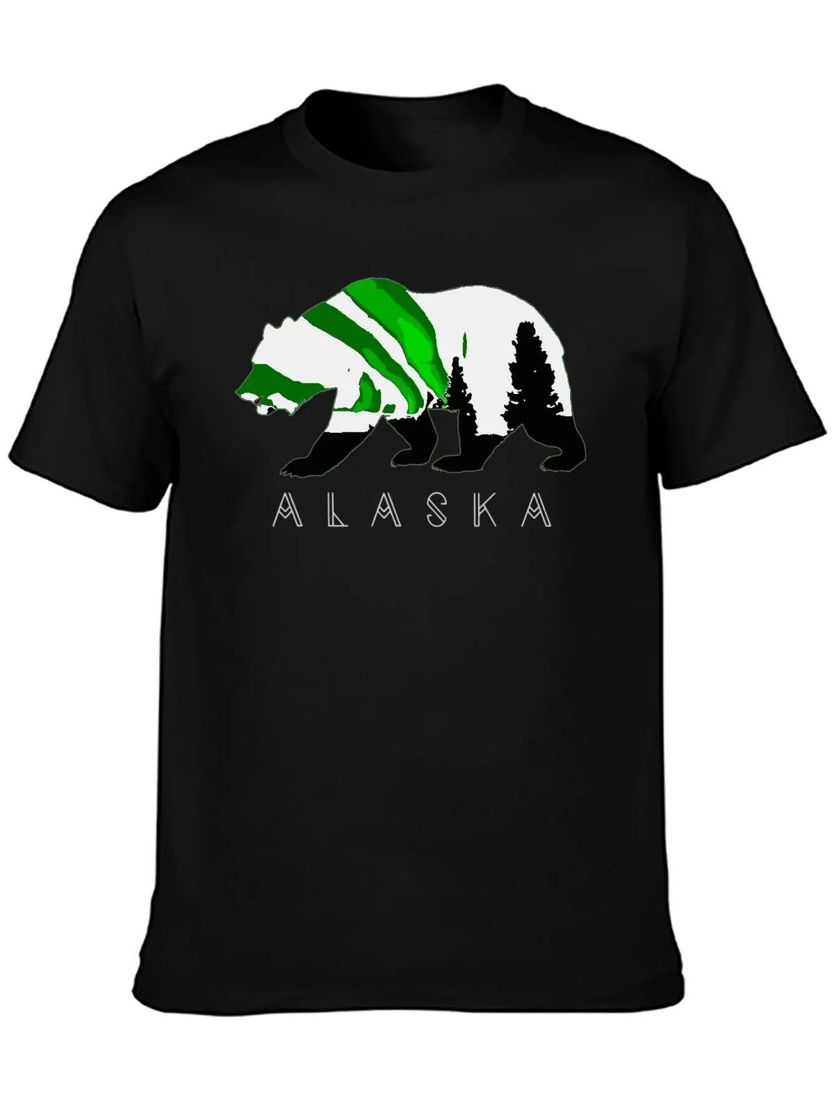 Alaska Bear Graphic T-Shirt - Outdoor Adventure Tee product image 3
