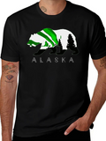 Alaska Bear Graphic T-Shirt - Outdoor Adventure Tee product image 1