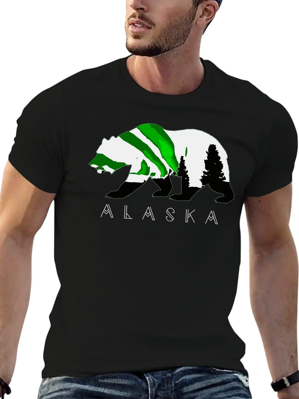 Alaska Bear Graphic T-Shirt - Outdoor Adventure Tee product image 6