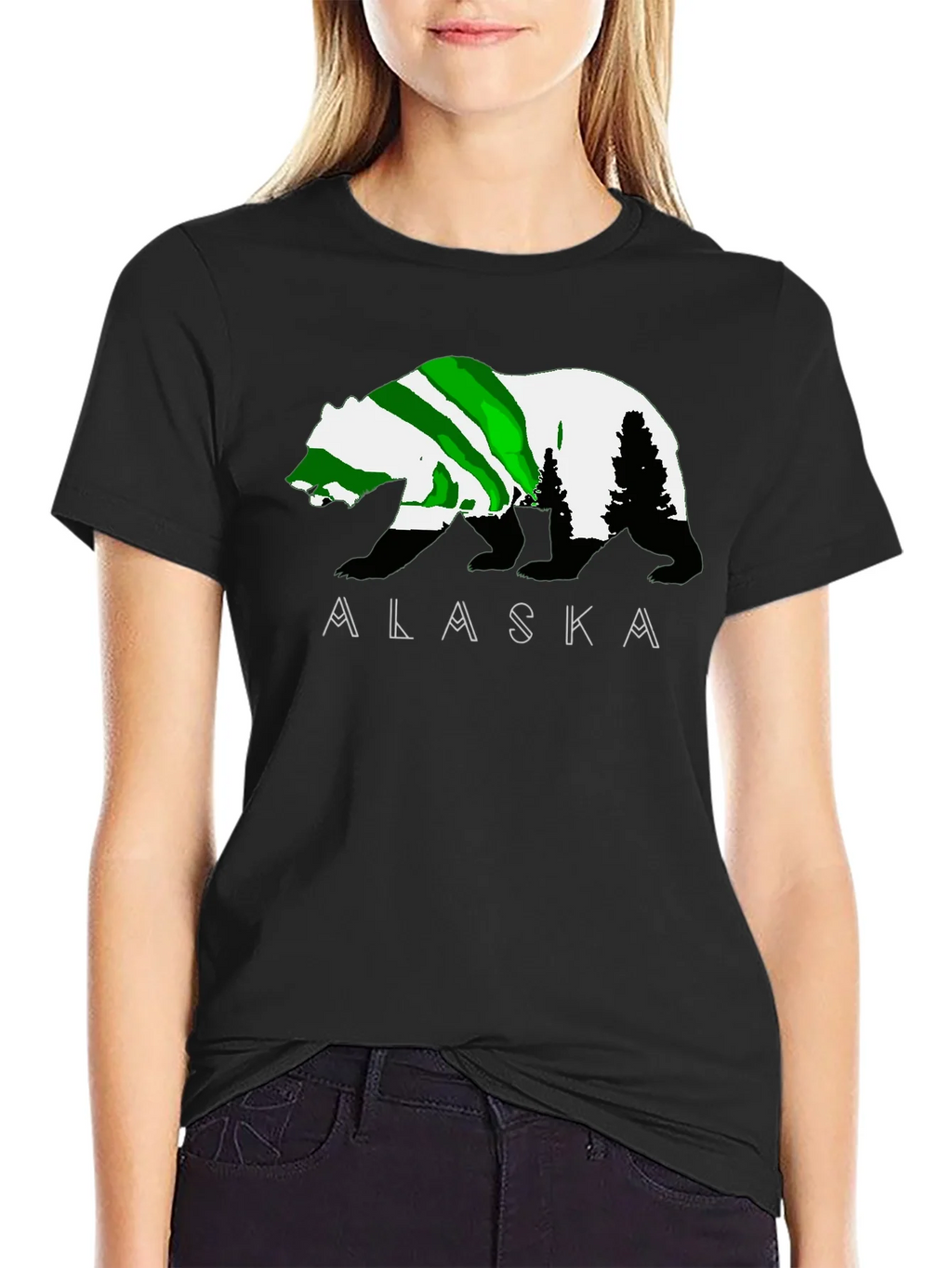 Alaska Bear Graphic T-Shirt - Outdoor Adventure Tee product image 2