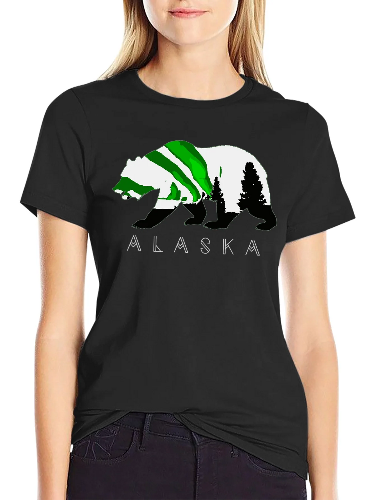 Alaska Bear Graphic T-Shirt - Outdoor Adventure Tee product image 2