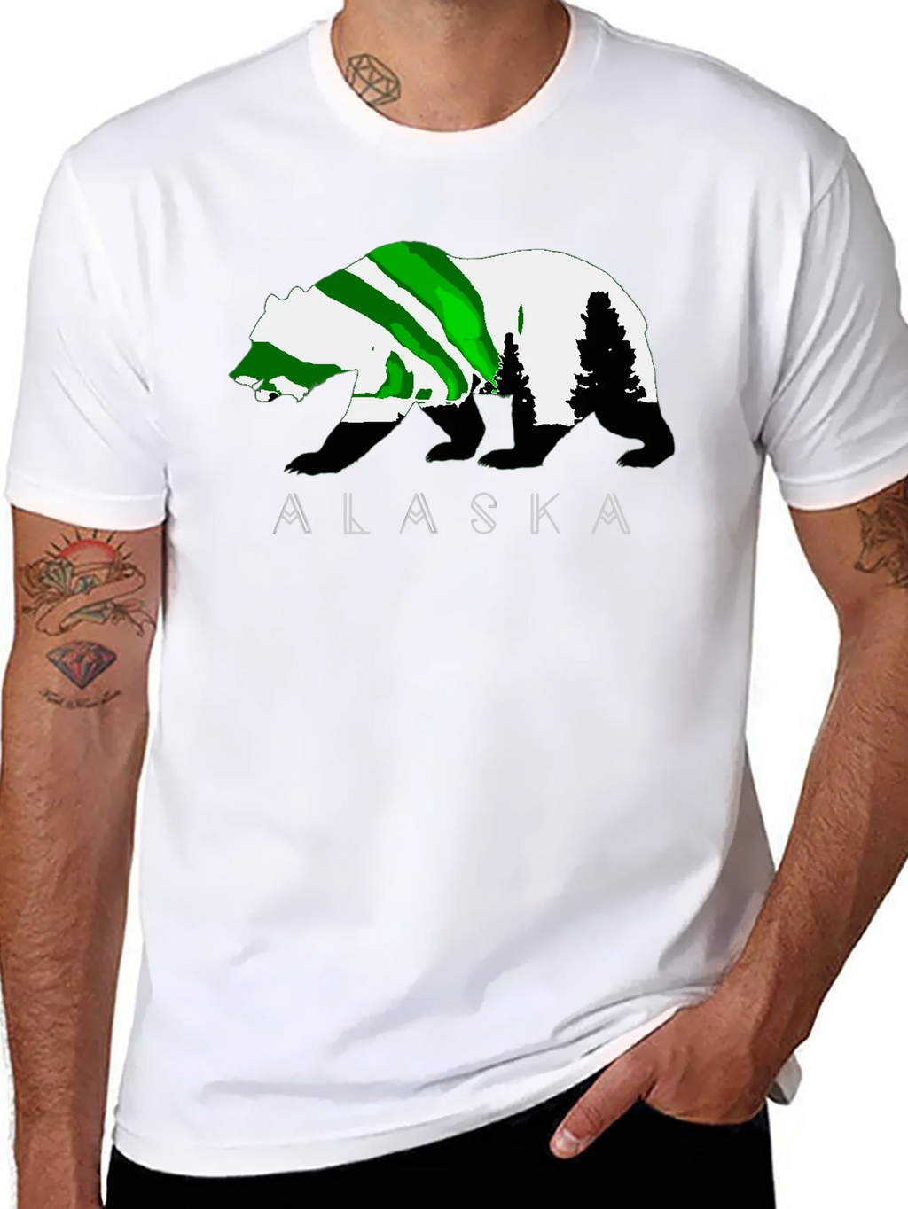 Alaska Bear Graphic T-Shirt - Outdoor Adventure Tee product image 7