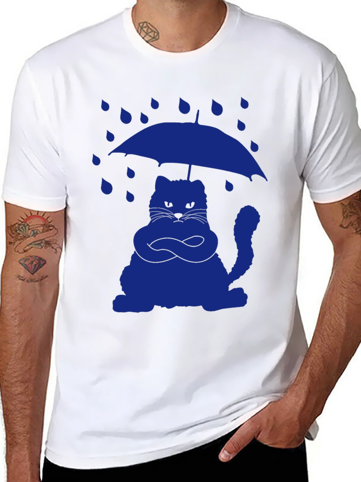 Grumpy Cat Umbrella T-Shirt - Rain or Shine Style product image 6