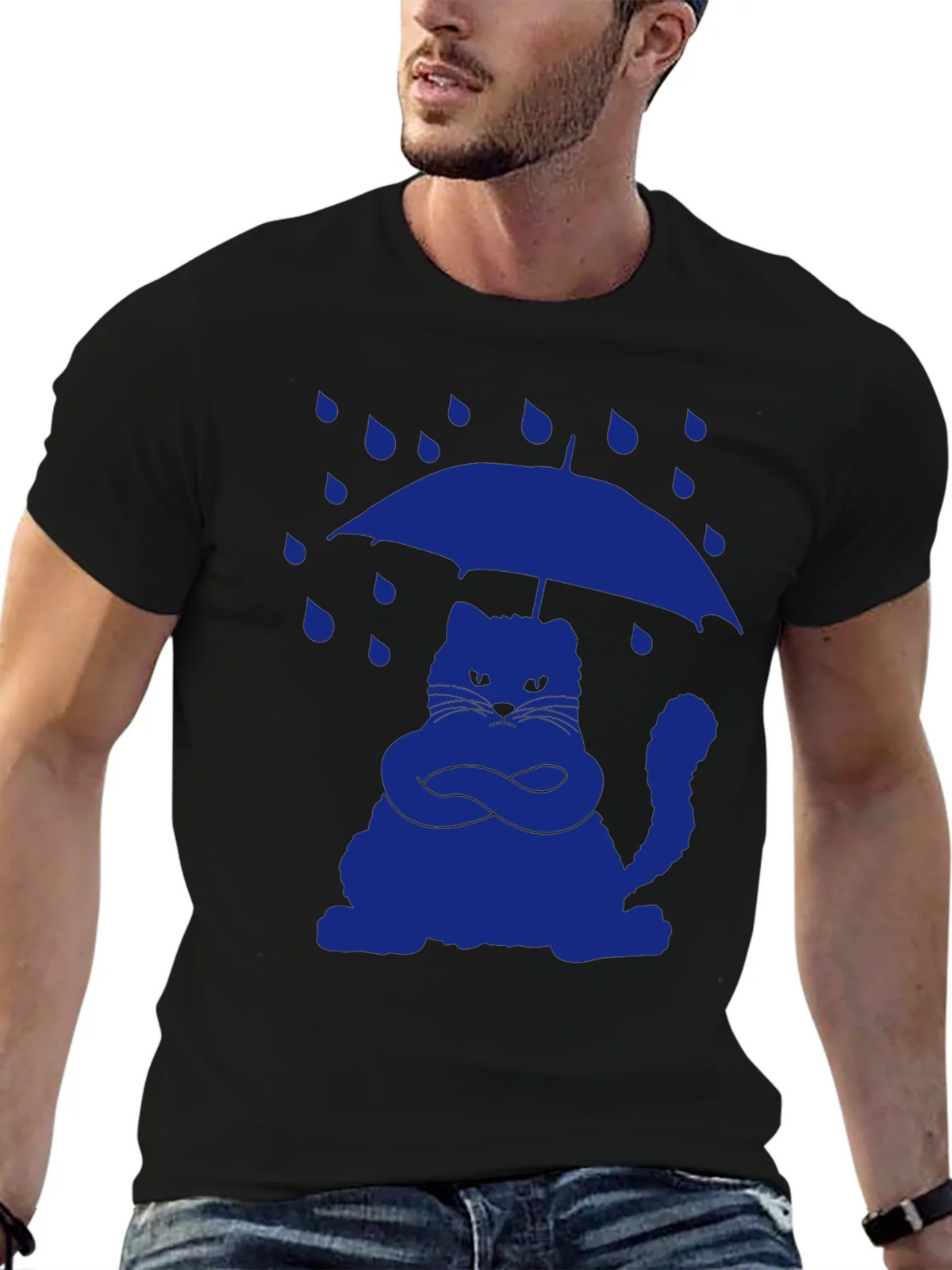 Grumpy Cat Umbrella T-Shirt - Rain or Shine Style product image 5