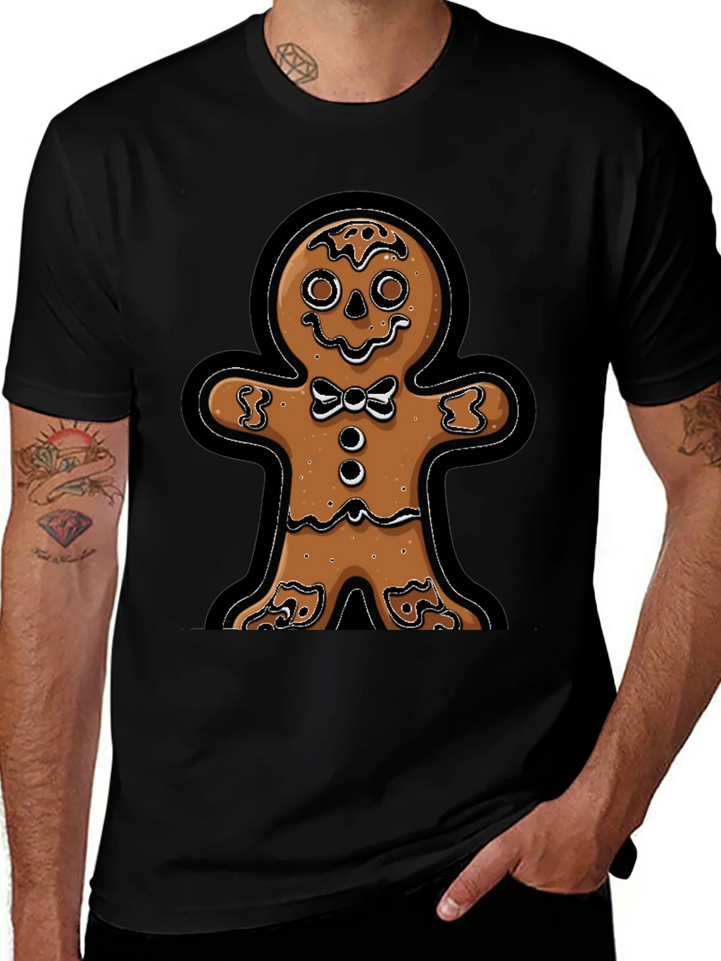 Gingerbread Man T-Shirt - Festive Holiday Apparel product image 1