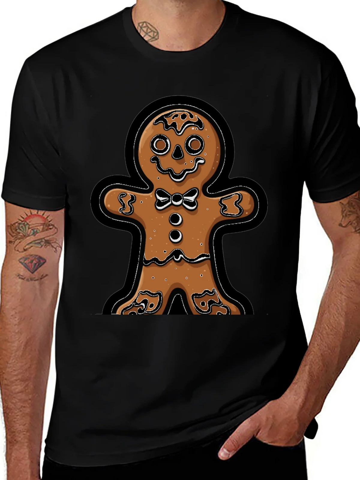 Gingerbread Man T-Shirt - Festive Holiday Apparel product image 1