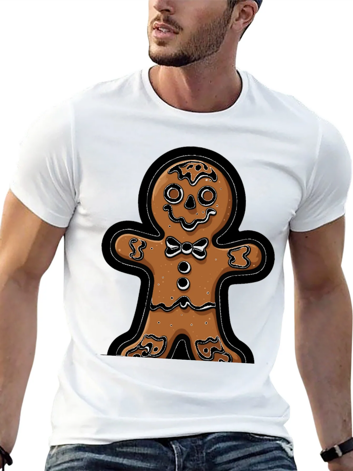 Gingerbread Man T-Shirt - Festive Holiday Apparel product image 12