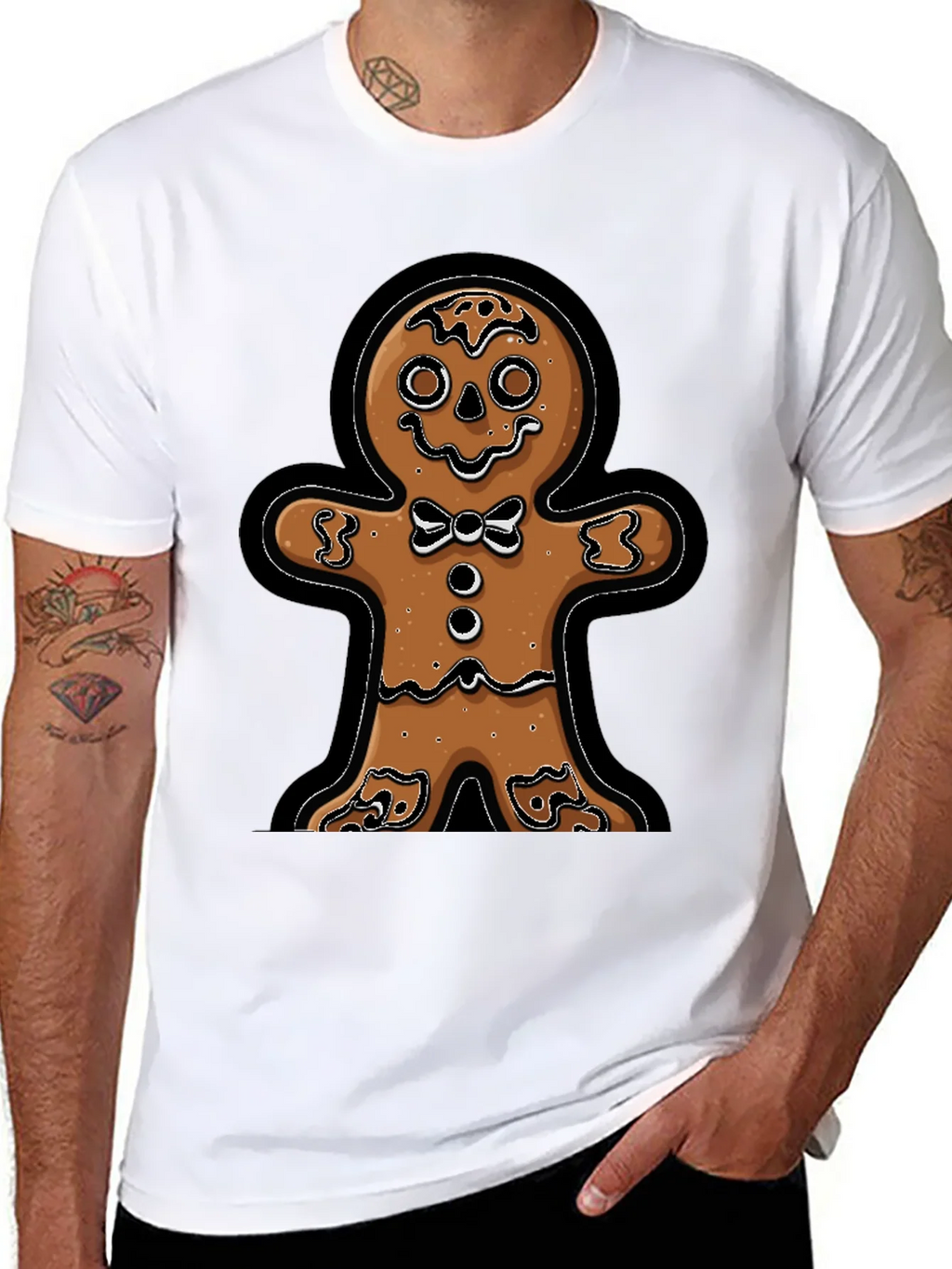 Gingerbread Man T-Shirt - Festive Holiday Apparel product image 7