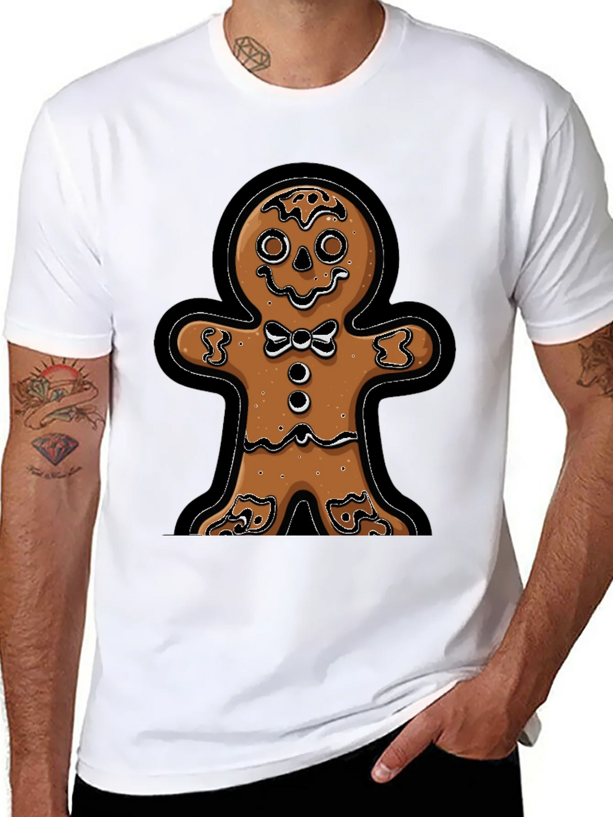 Gingerbread Man T-Shirt - Festive Holiday Apparel product image 7