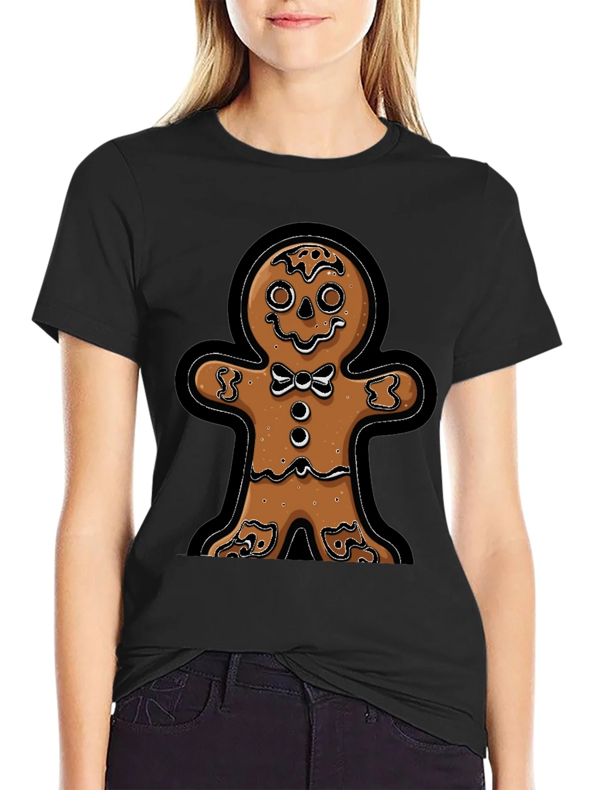 Gingerbread Man T-Shirt - Festive Holiday Apparel product image 2