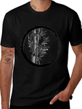 Zen Bamboo Circle Black T-Shirt product image 1