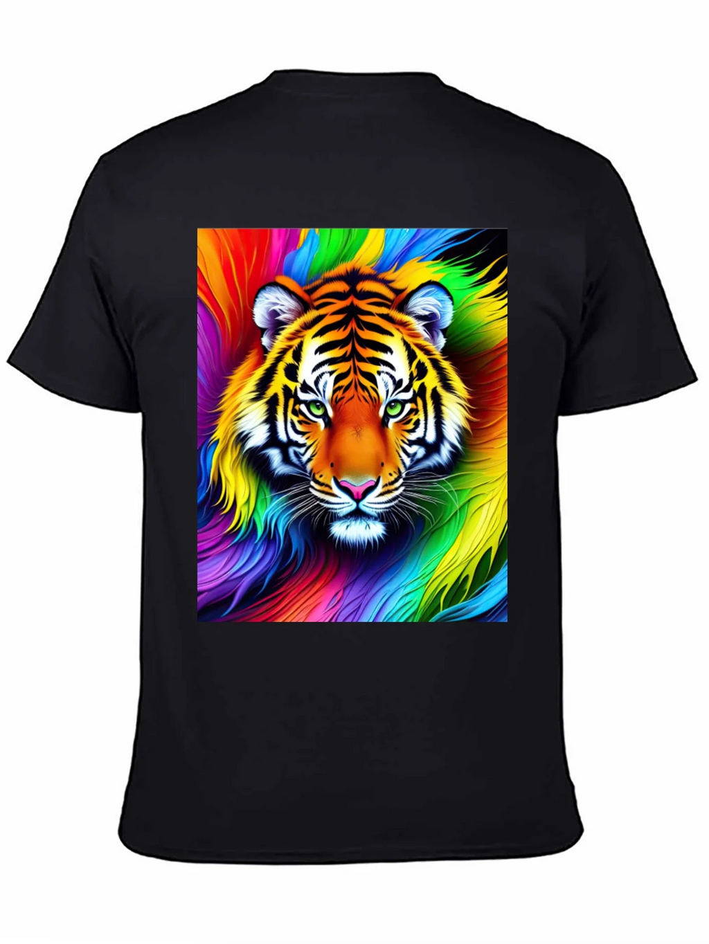 Rainbow Tiger Graphic Tee - Vibrant Unisex Shirt product image 1