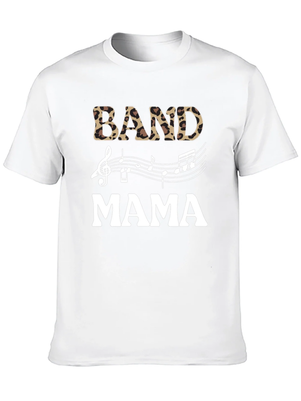 Band Mama Leopard Print Music T-Shirt product image 9