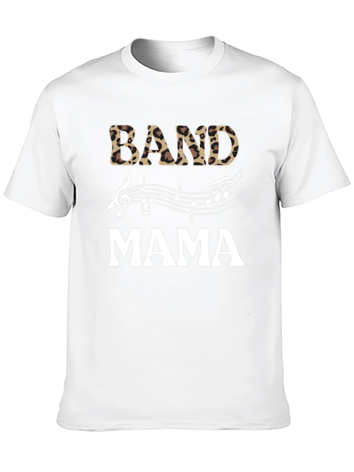 Band Mama Leopard Print Music T-Shirt product image 9