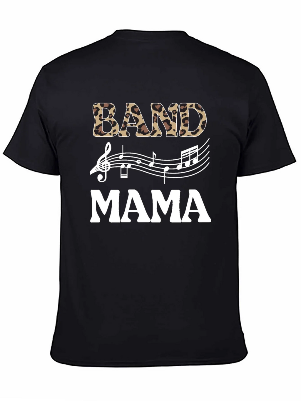Band Mama Leopard Print Music T-Shirt product image 4