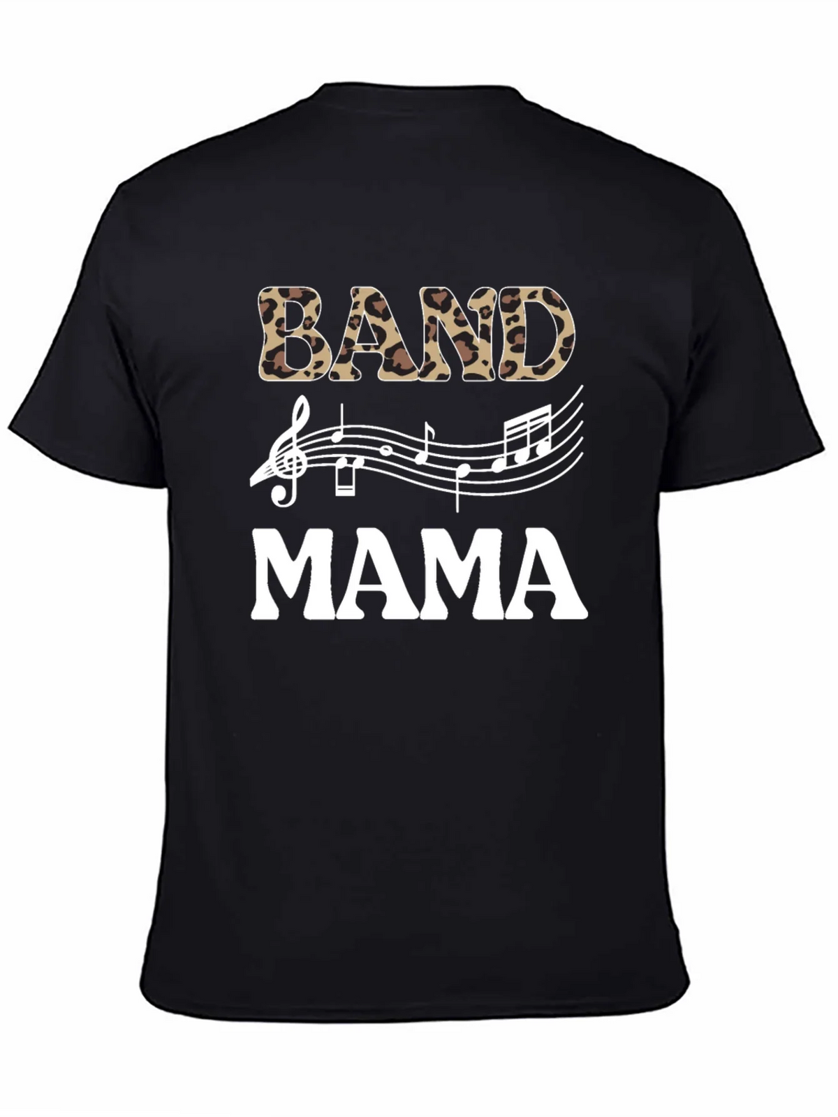 Band Mama Leopard Print Music T-Shirt product image 4