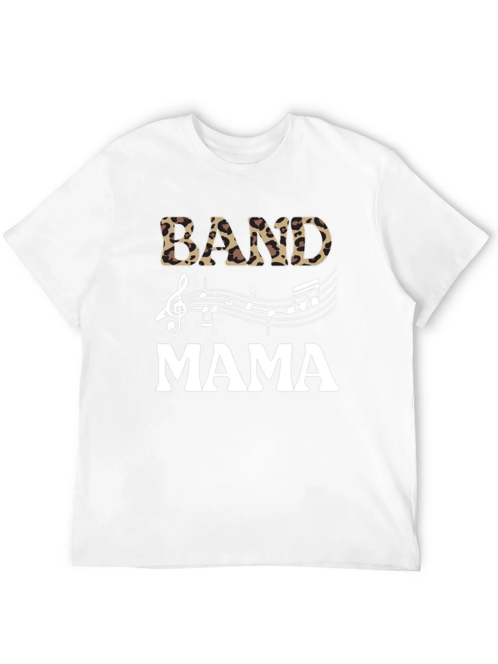 Band Mama Leopard Print Music T-Shirt product image 11