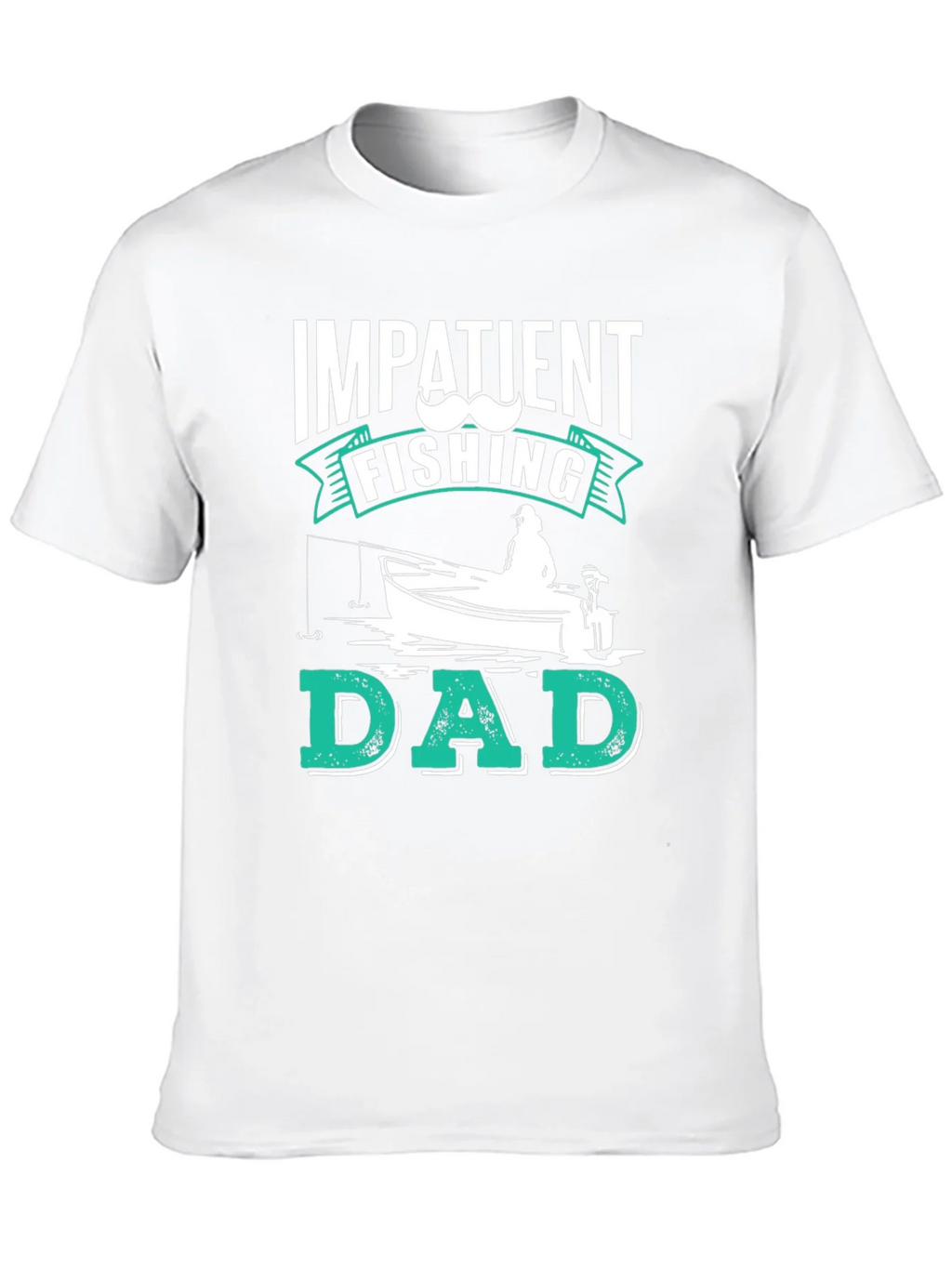Impatient Fishing Dad Black Graphic Tee product image 5