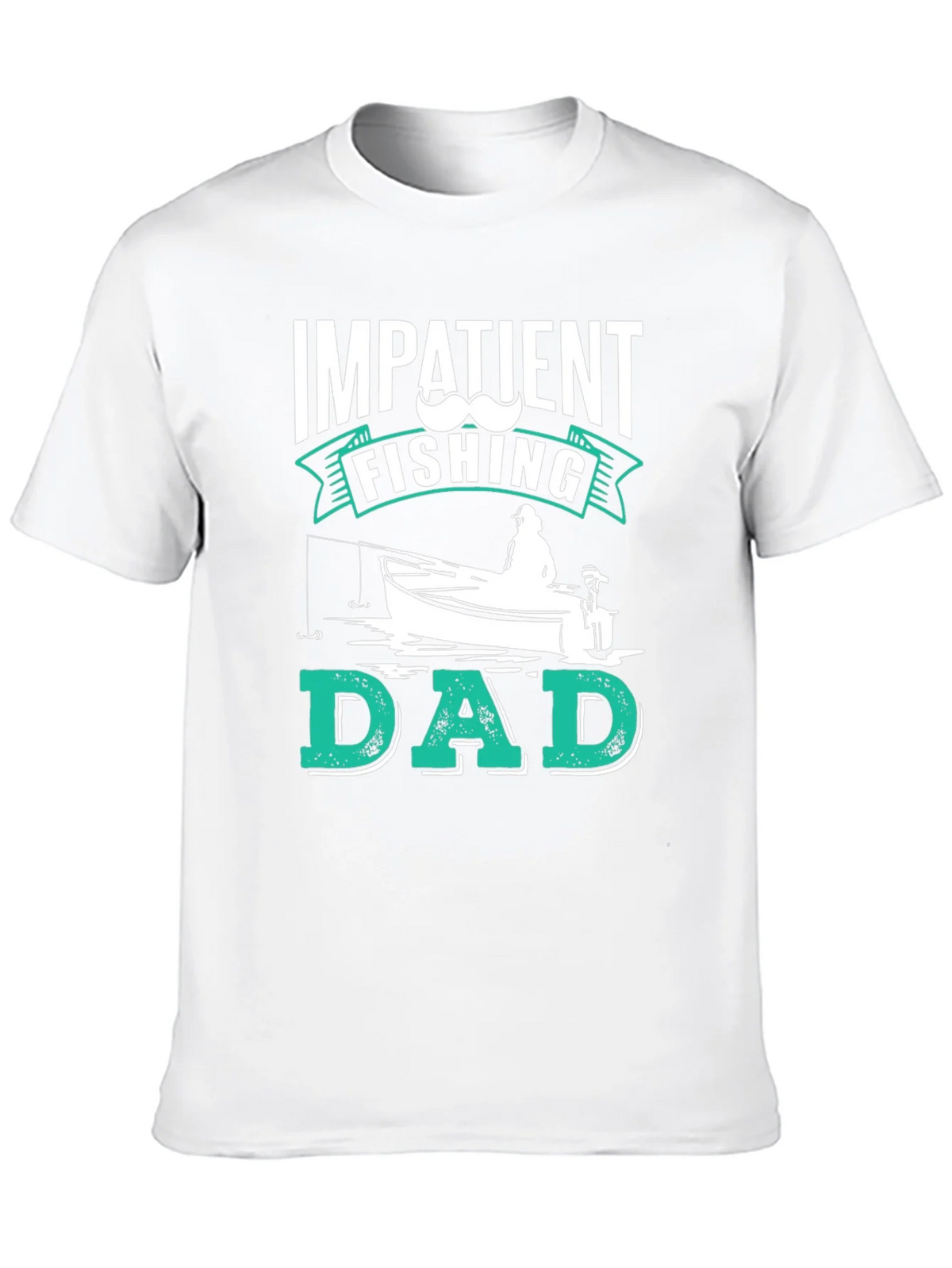 Impatient Fishing Dad Black Graphic Tee product image 5