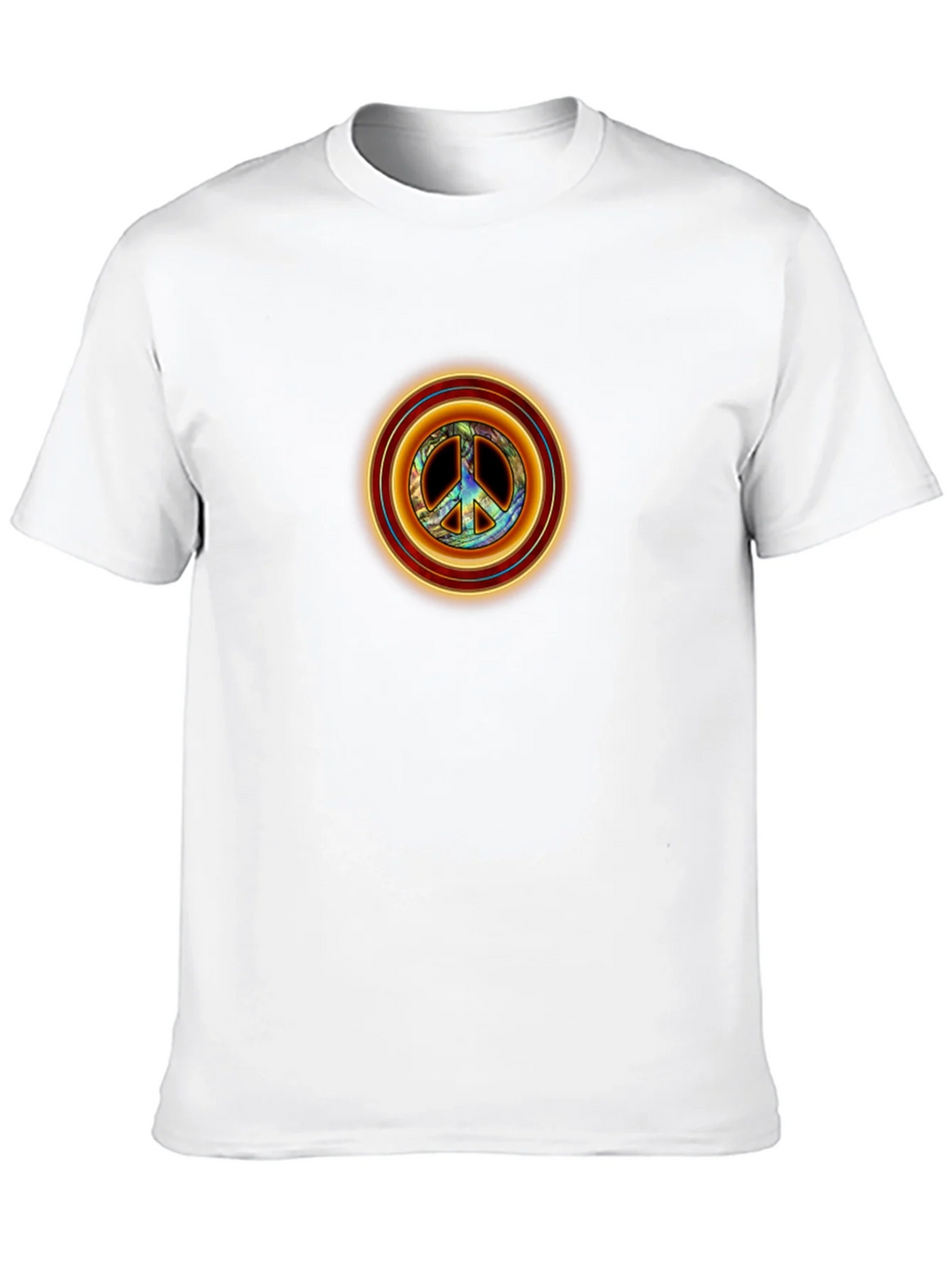 Peace Sign Graphic Tee - Retro Style Black T-Shirt product image 8