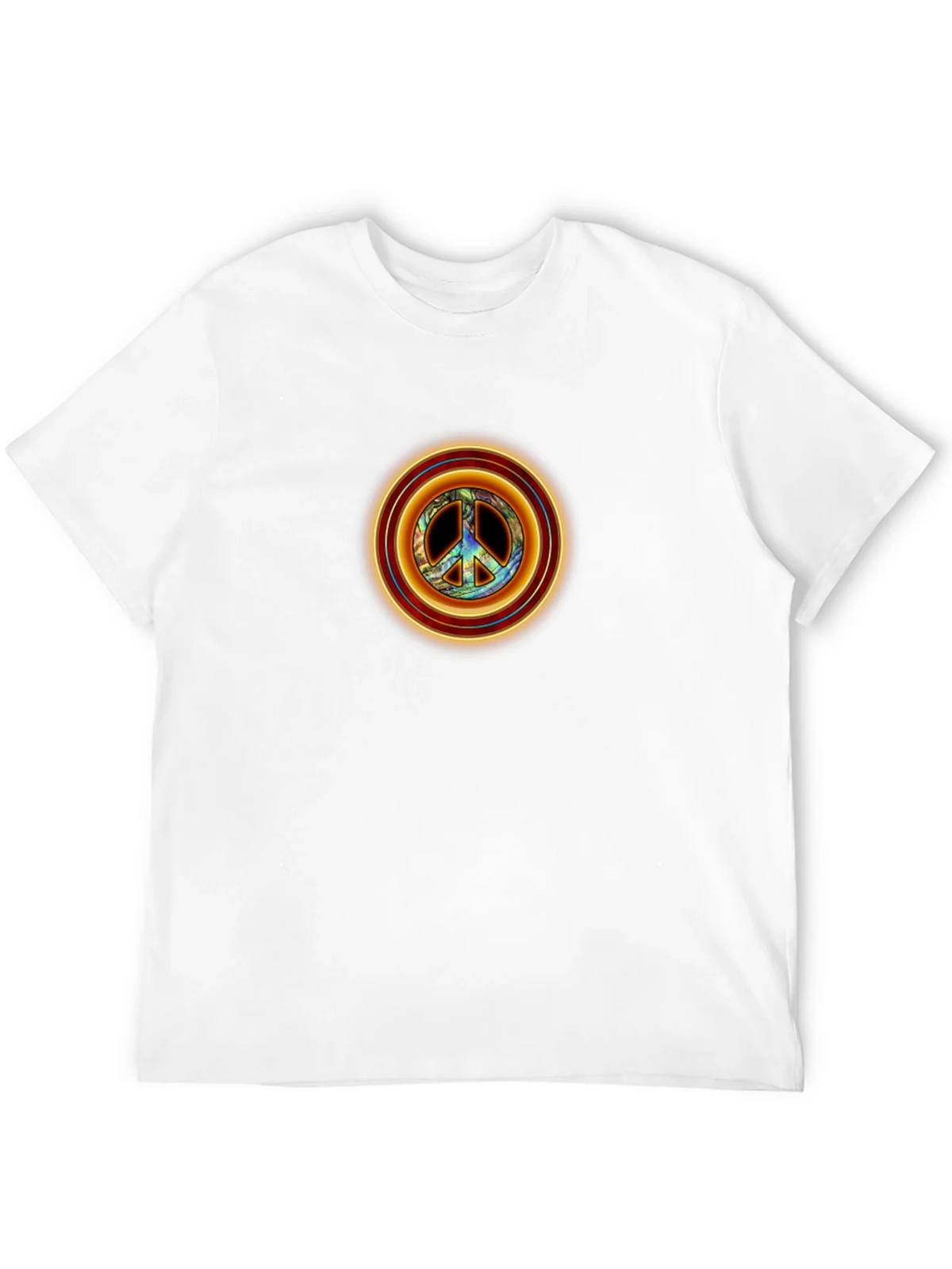 Peace Sign Graphic Tee - Retro Style Black T-Shirt product image 10