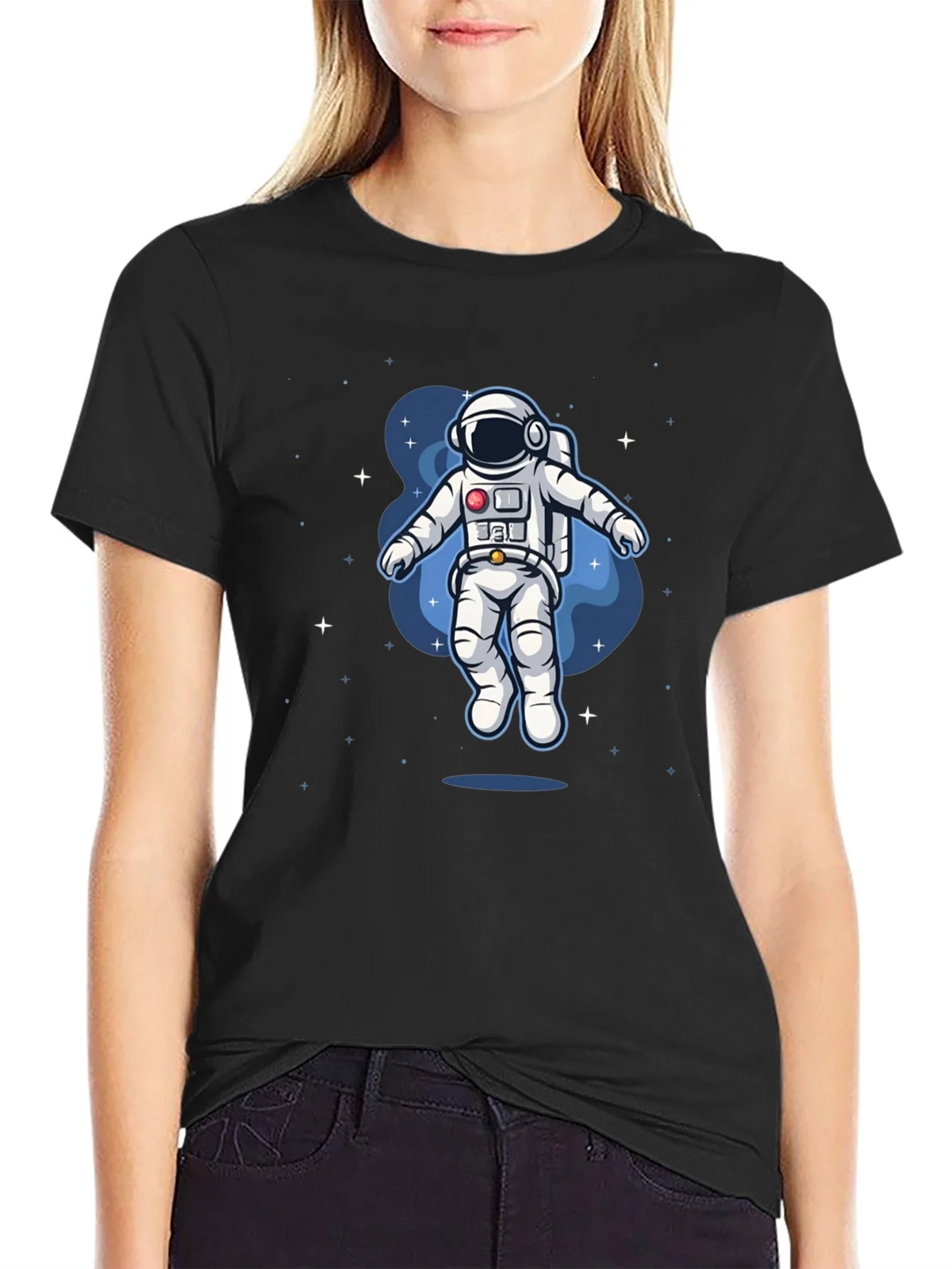 Astronaut Space Graphic Tee - Black product image 2