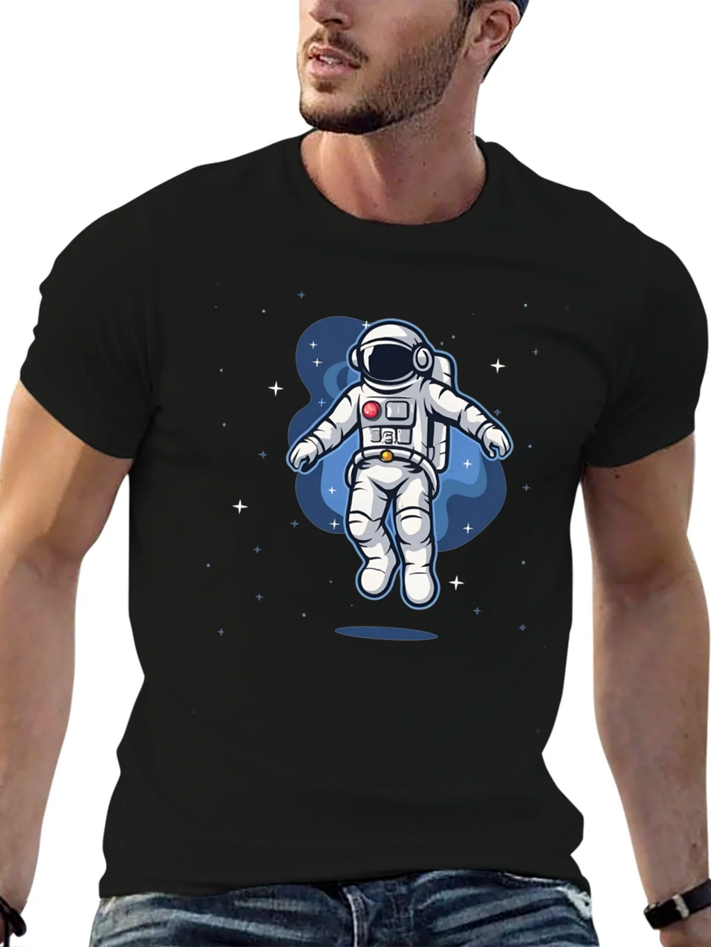 Astronaut Space Graphic Tee - Black product image 6