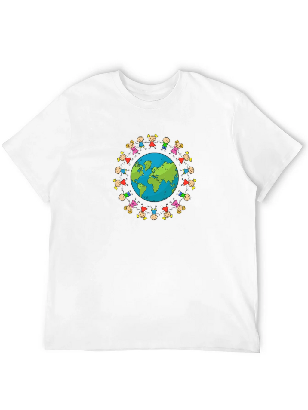 Unisex Black T-Shirt with Global Unity Graphic product image 11