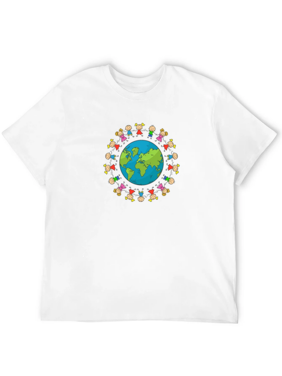 Unisex Black T-Shirt with Global Unity Graphic product image 11