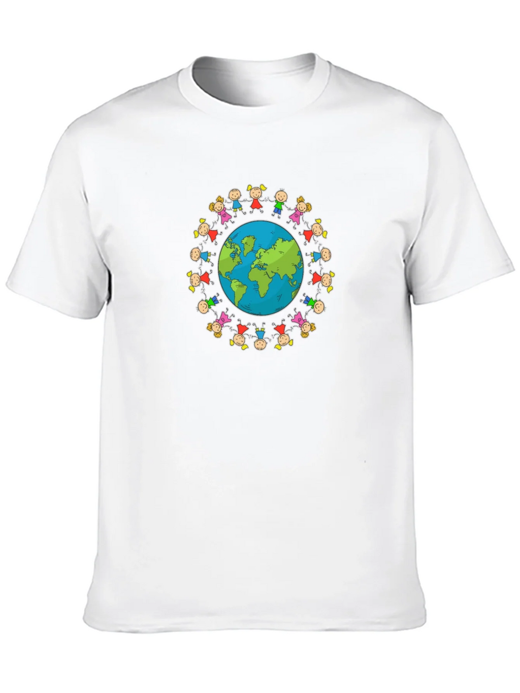 Unisex Black T-Shirt with Global Unity Graphic product image 9