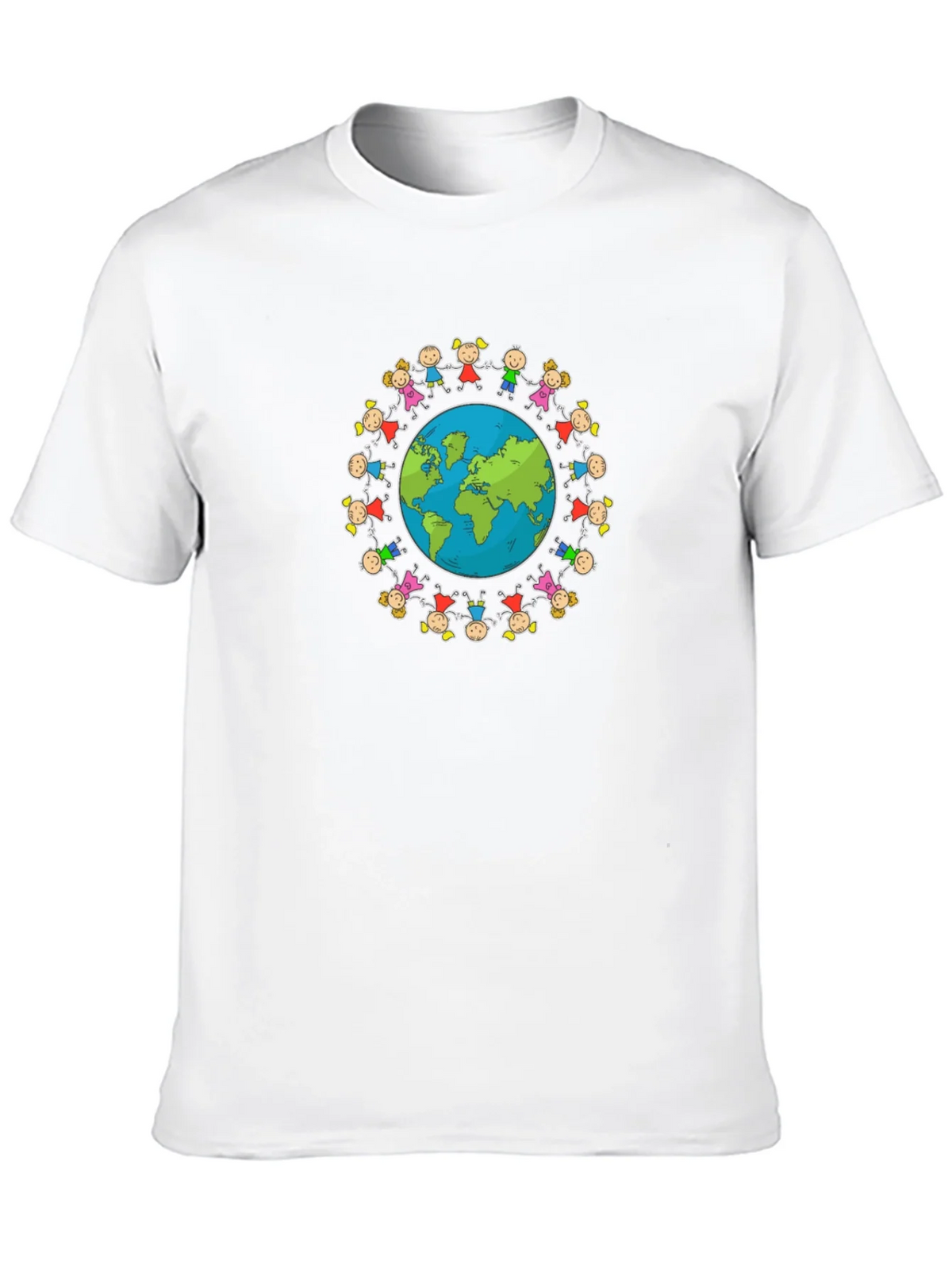 Unisex Black T-Shirt with Global Unity Graphic product image 9