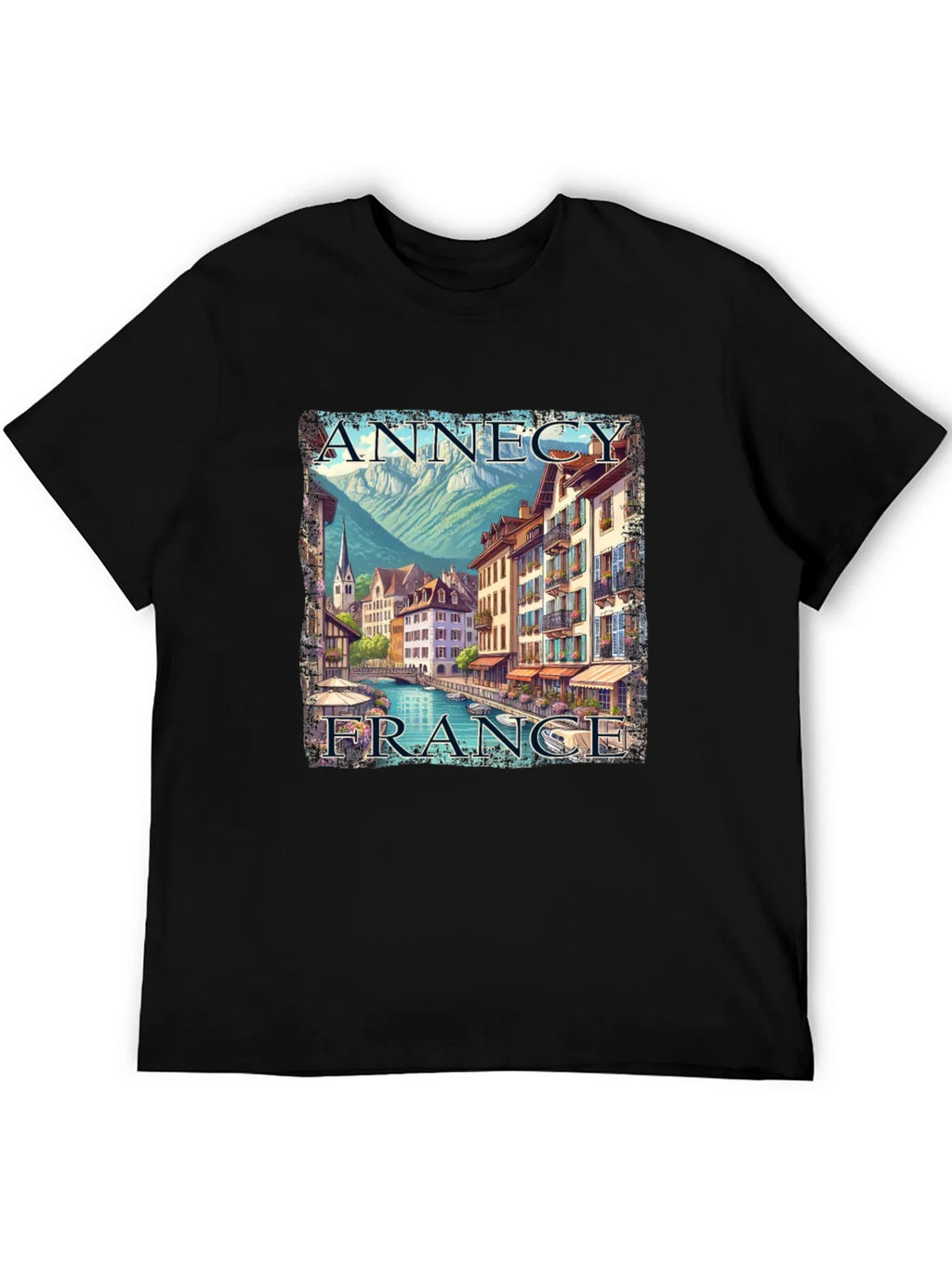 Annecy France T-Shirt - Cityscape Graphic Tee product image 2