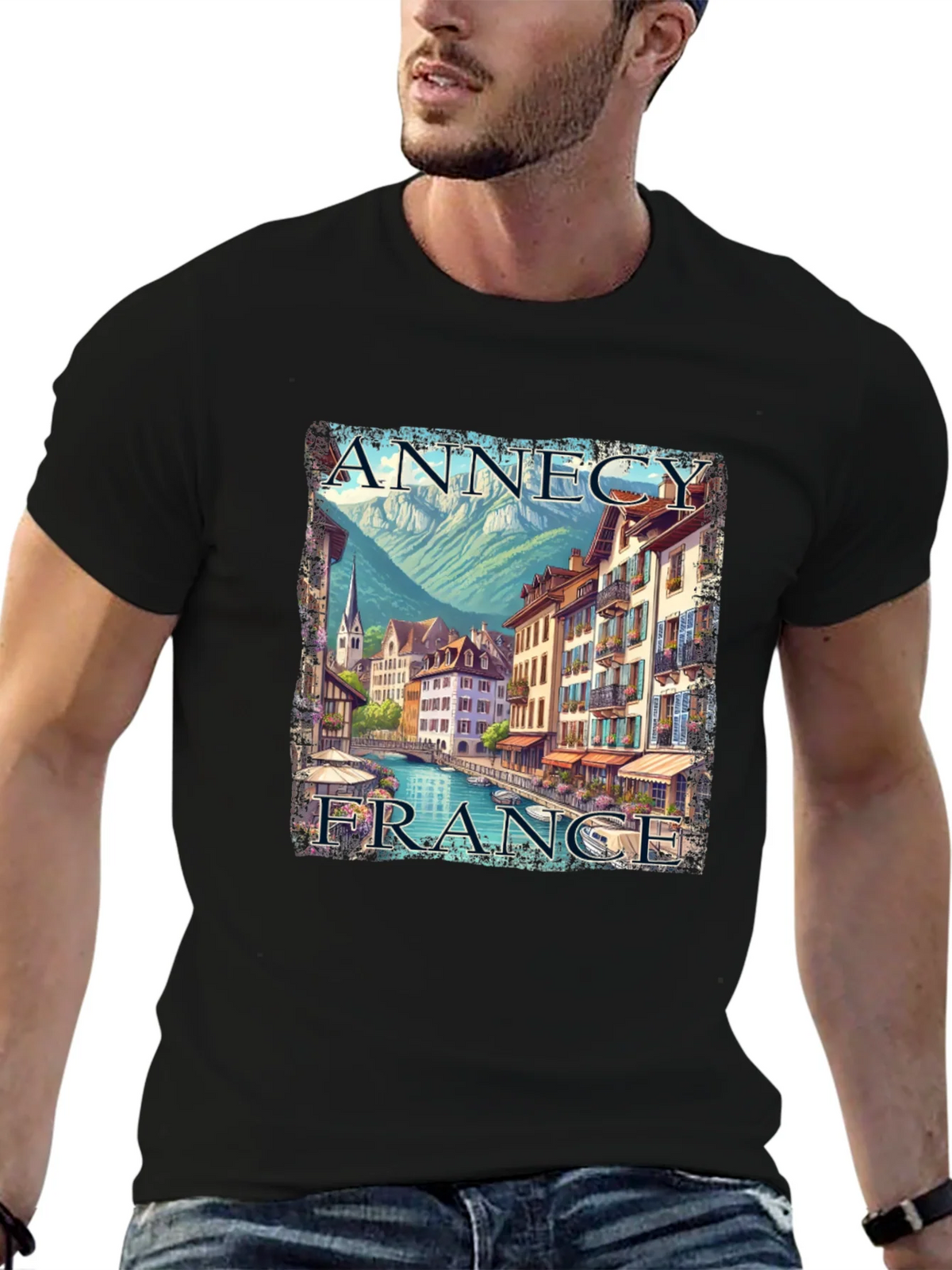 Annecy France T-Shirt - Cityscape Graphic Tee product image 3
