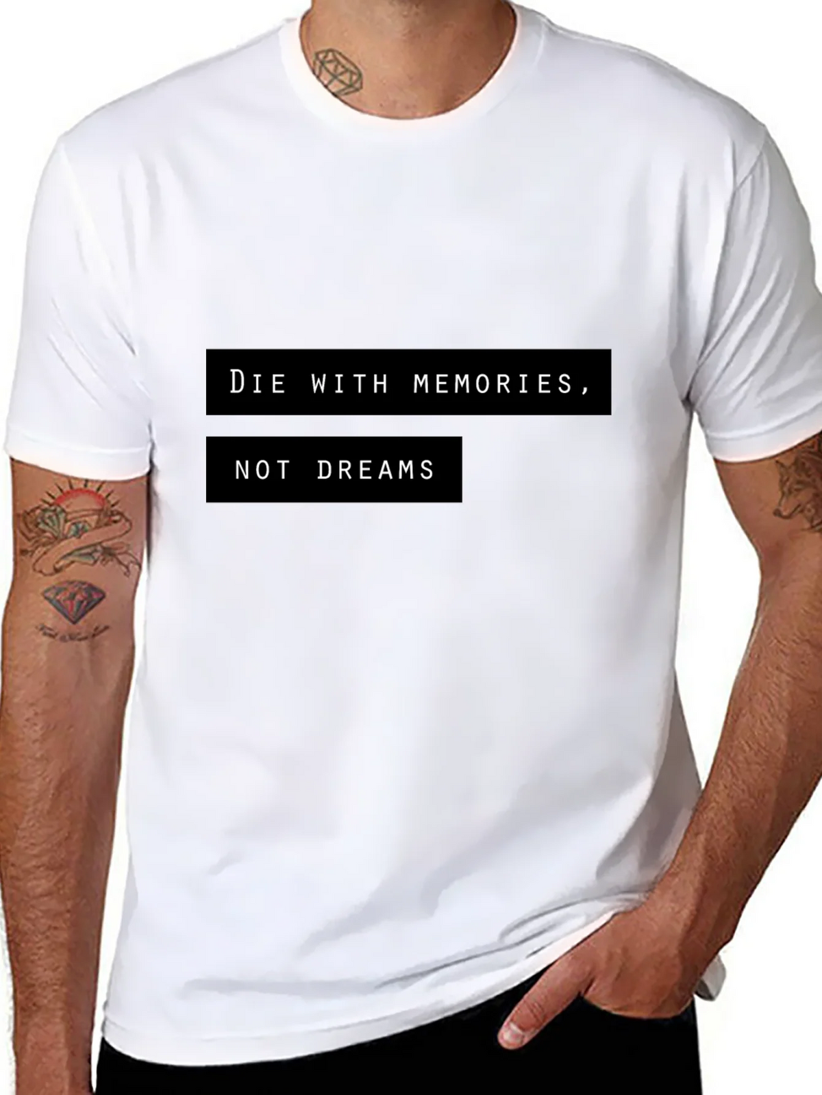 Die With Memories T-Shirt - Motivational Graphic Tee product image 4
