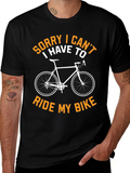 Sorry I Cant I Have To Ride My Bike T-Shirt product image 1