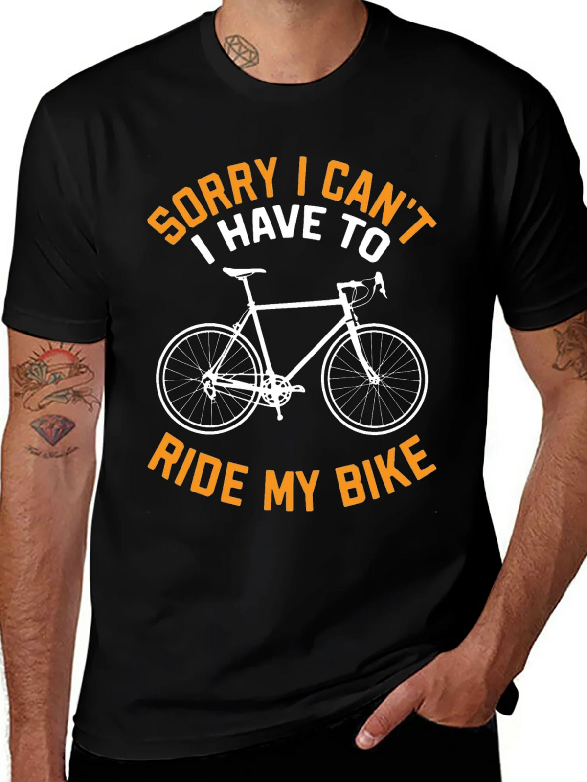 Sorry I Cant I Have To Ride My Bike T-Shirt product image 1