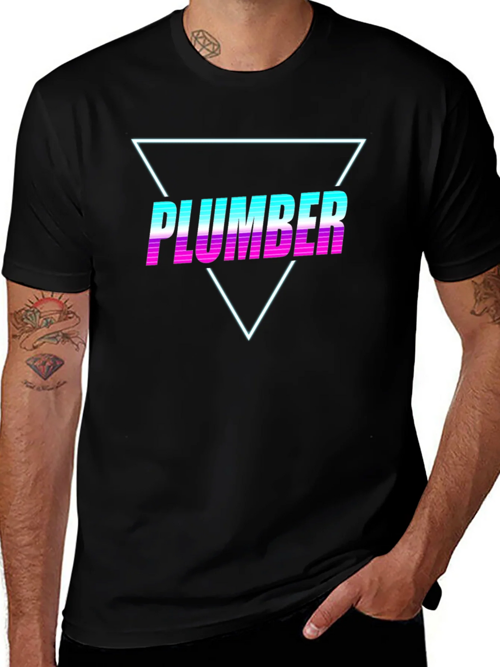 Retro Plumber T-Shirt - Vaporwave Design product image 1