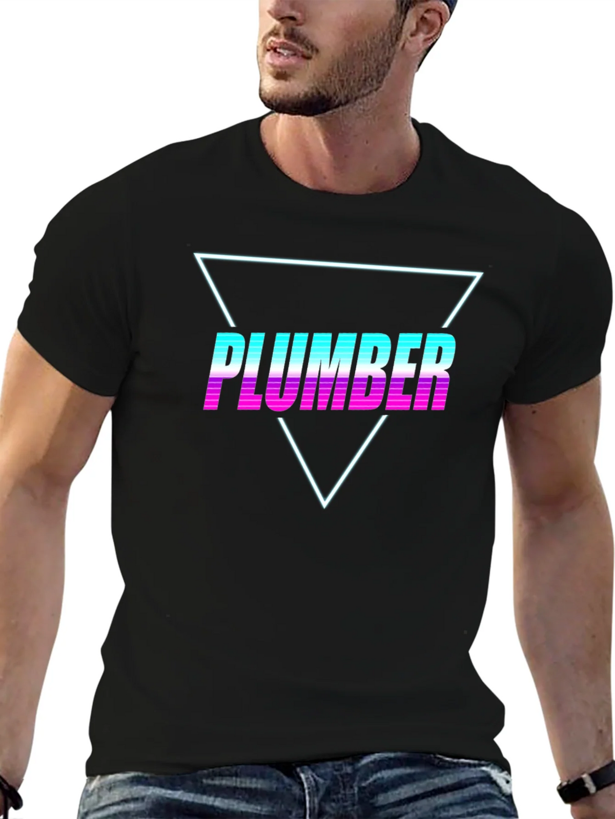 Retro Plumber T-Shirt - Vaporwave Design product image 6