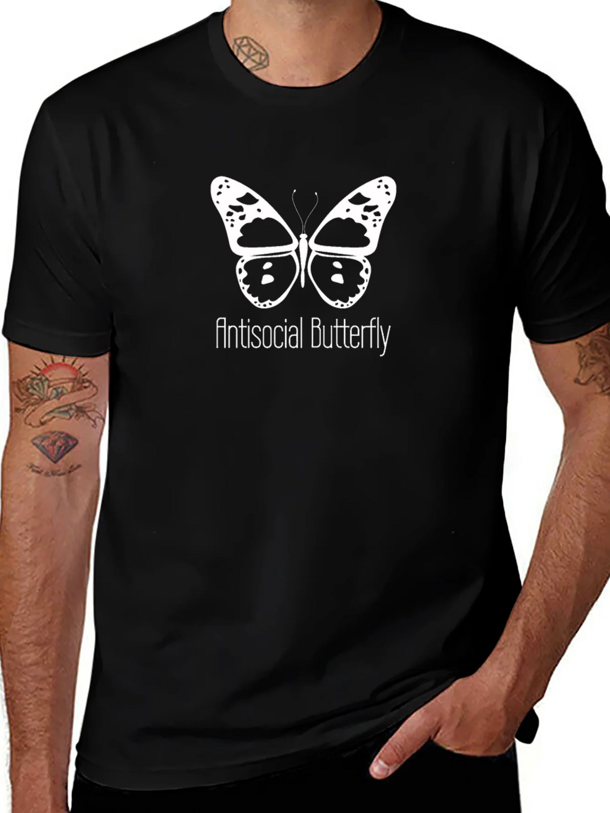 Antisocial Butterfly Graphic T-Shirt product image 1