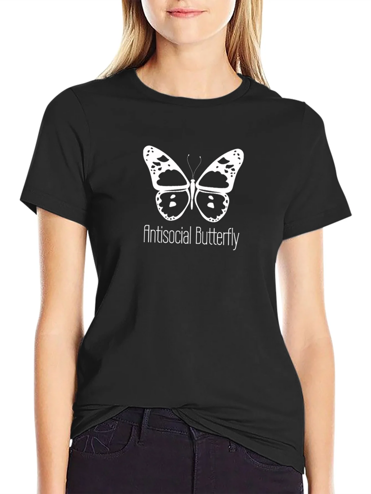 Antisocial Butterfly Graphic T-Shirt product image 2