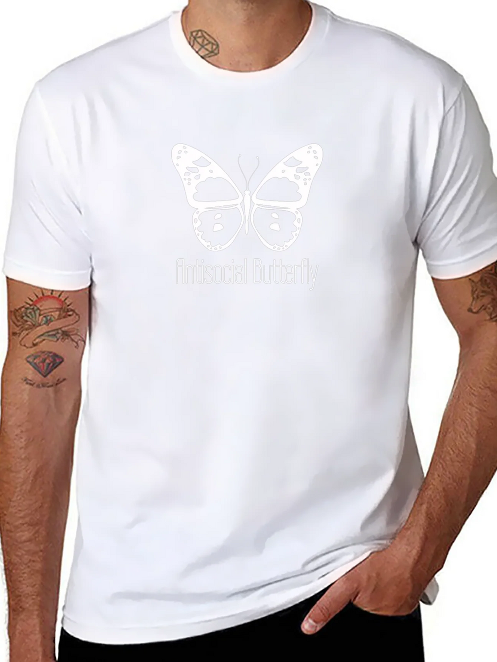 Antisocial Butterfly Graphic T-Shirt product image 7