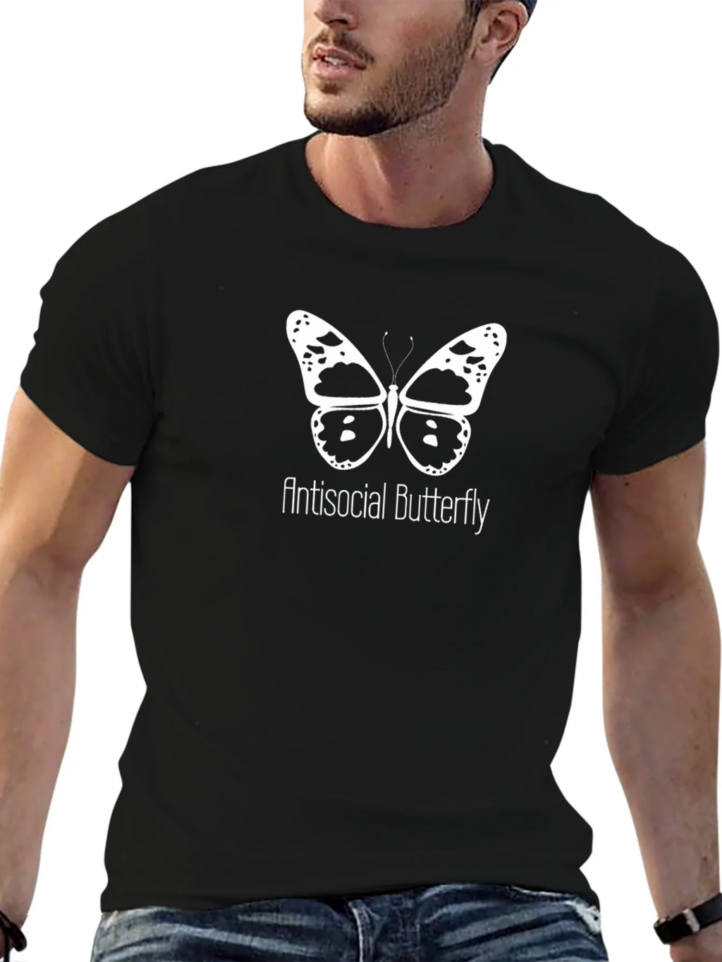 Antisocial Butterfly Graphic T-Shirt product image 6