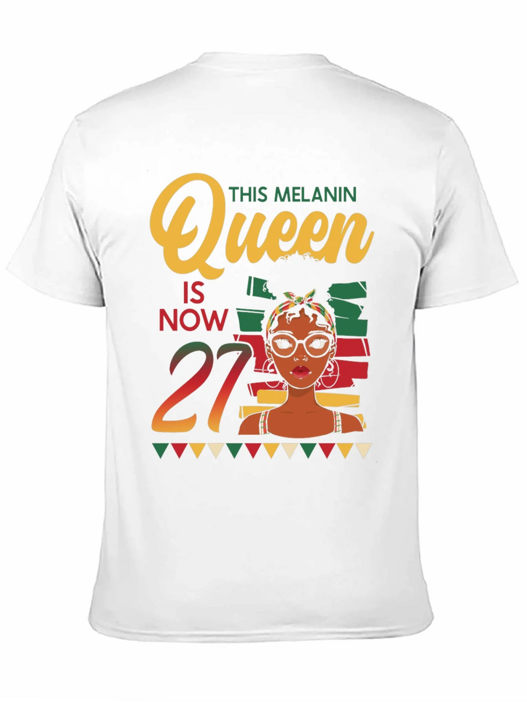 Melanin Queen 27th Birthday T-Shirt product image 9