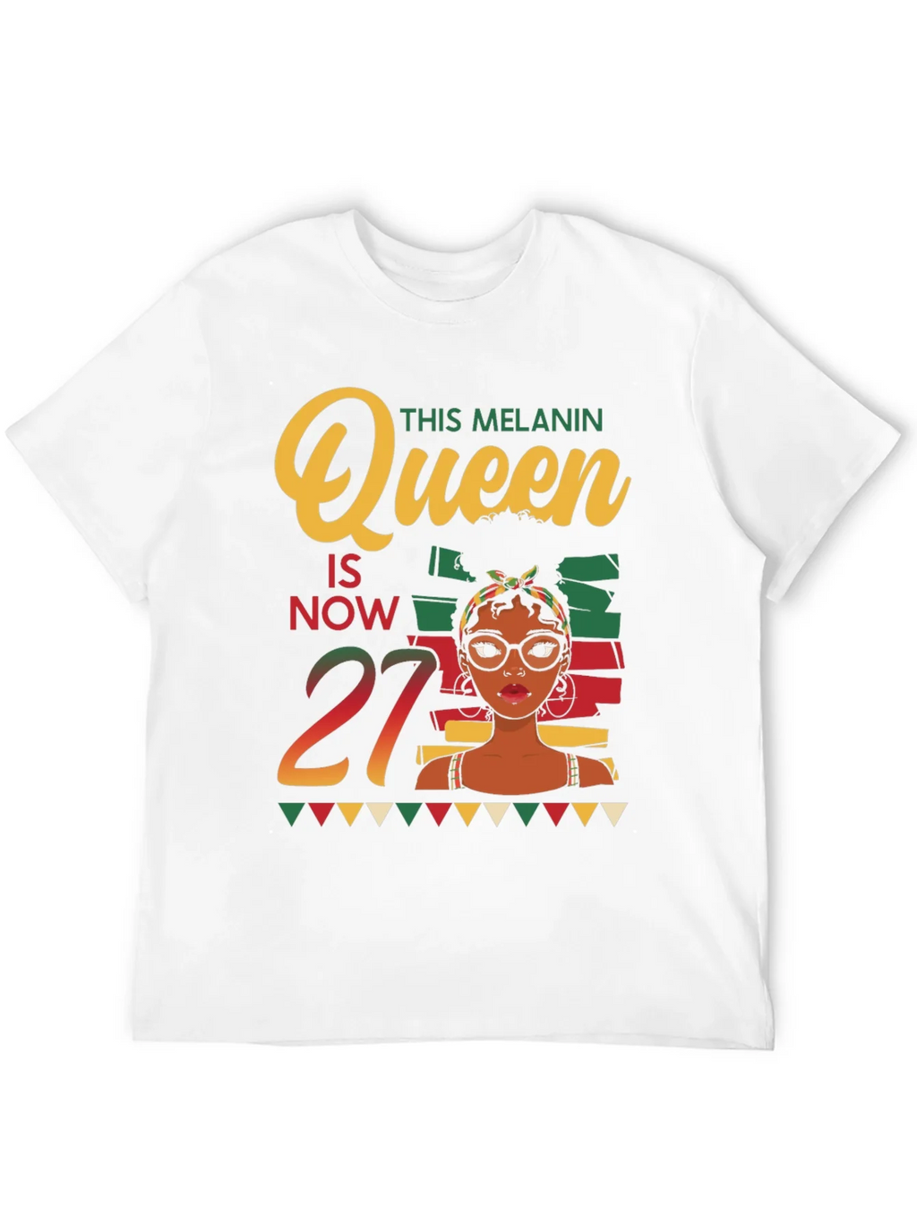 Melanin Queen 27th Birthday T-Shirt product image 10