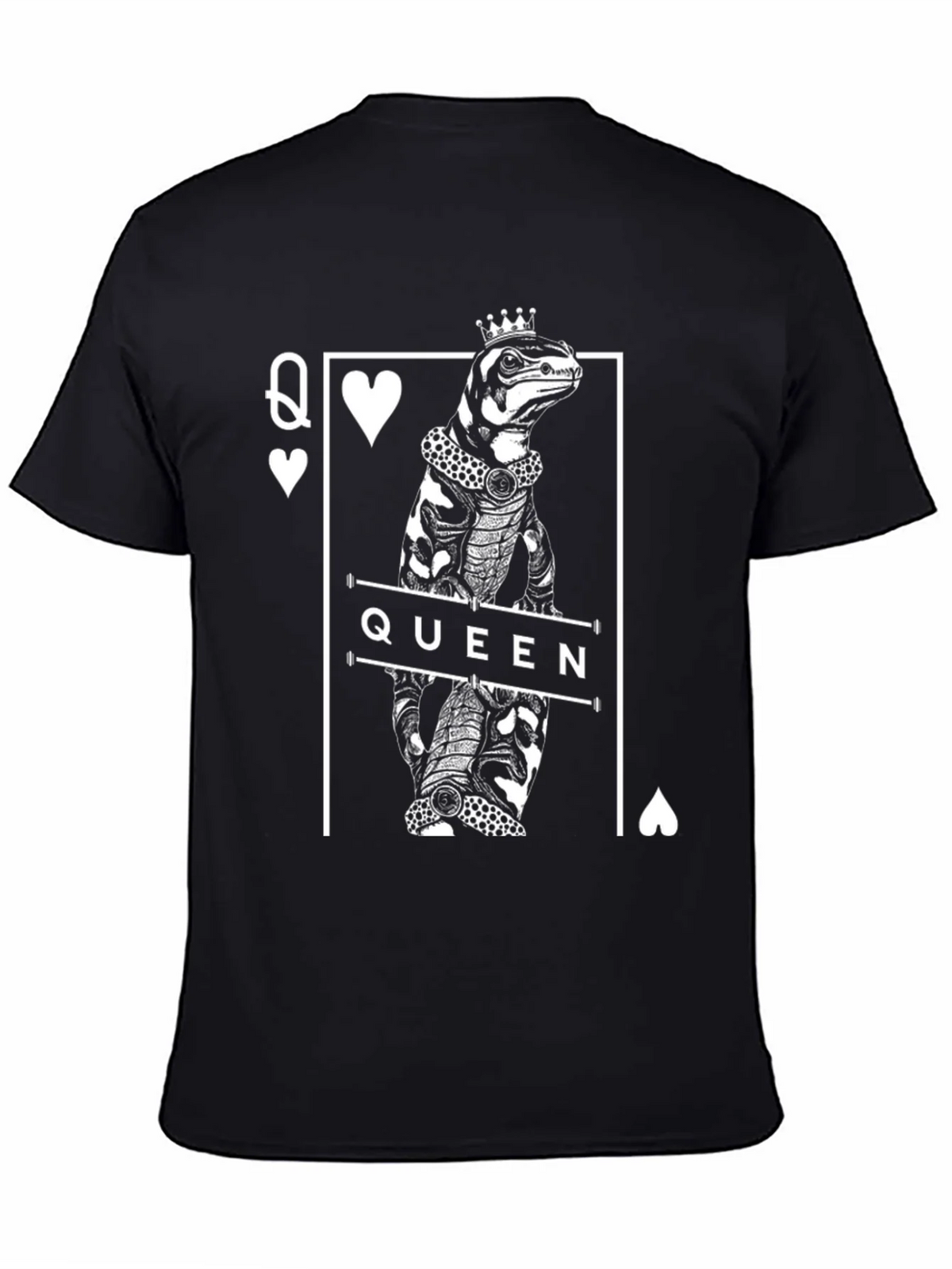 Queen Lizard T-Shirt - Reptile Card Graphic Tee product image 2