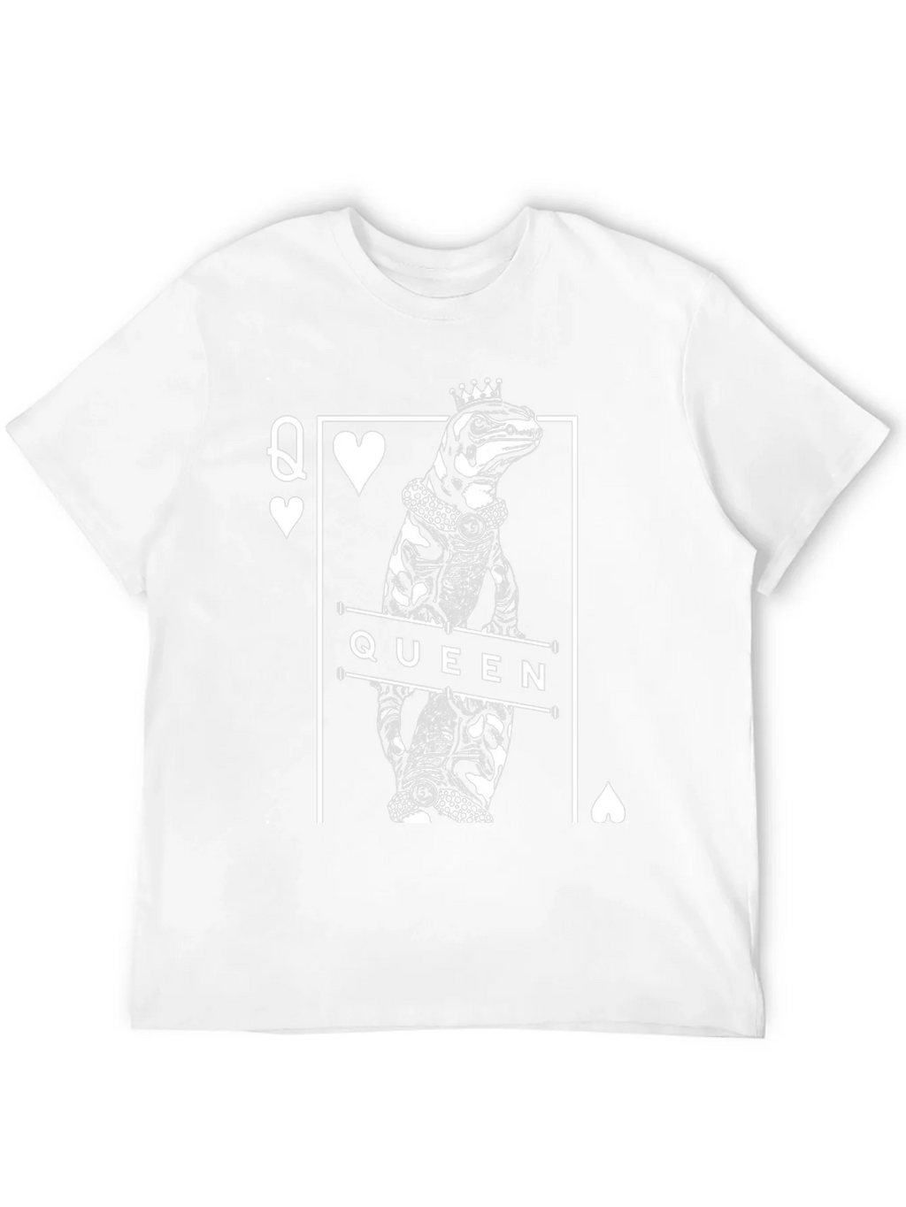 Queen Lizard T-Shirt - Reptile Card Graphic Tee product image 5