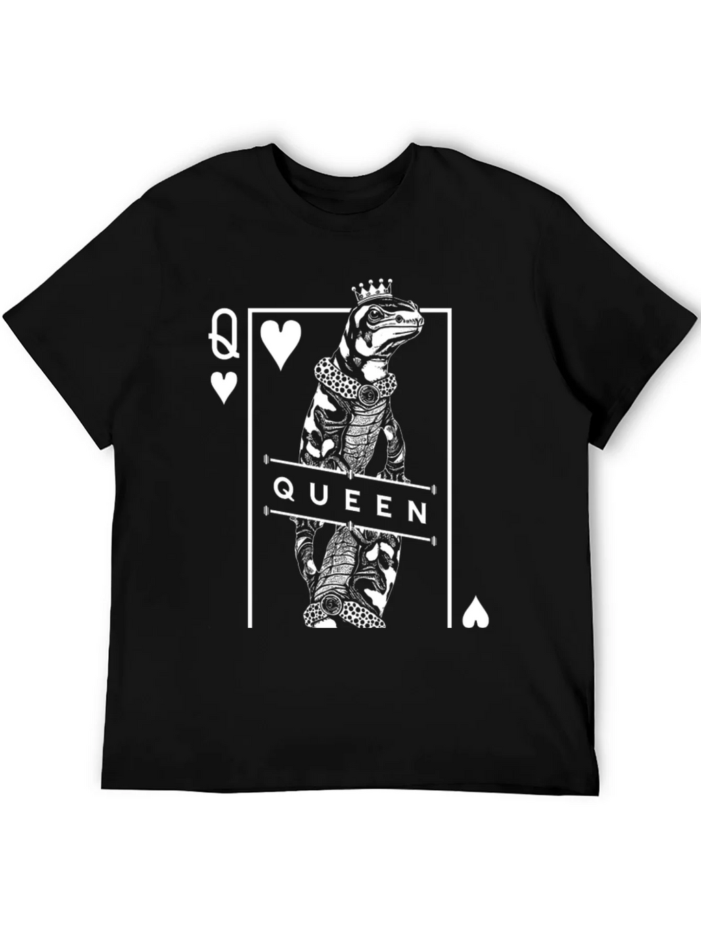 Queen Lizard T-Shirt - Reptile Card Graphic Tee product image 3