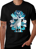 Peacock Graphic Tee - Unique Bird Art product image 1